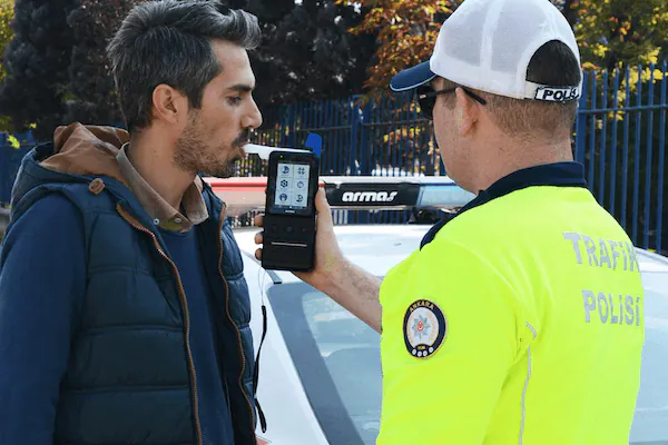 On-site breathalyser screening